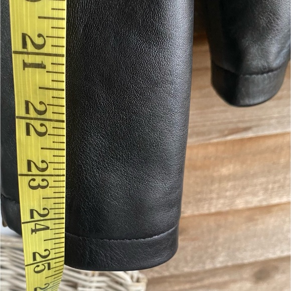 Sea Dream Black Genuine Leather Coat with Removable Thinsulate Liner - Picture 14 of 16